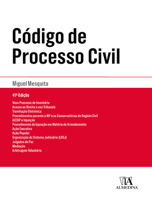 cover image of Código de Processo Civil--41ª Edição